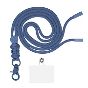 Adapter Effect Universal Pier with Cord for Mobile Case Dark Blue Pendant