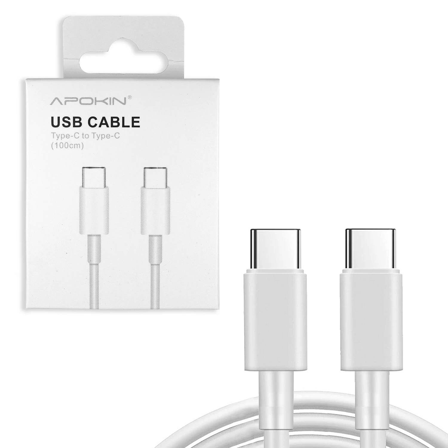 Cargador 30W Coche Triple Salida USB 3.0 Cable Tipo-C Blanco PC-896