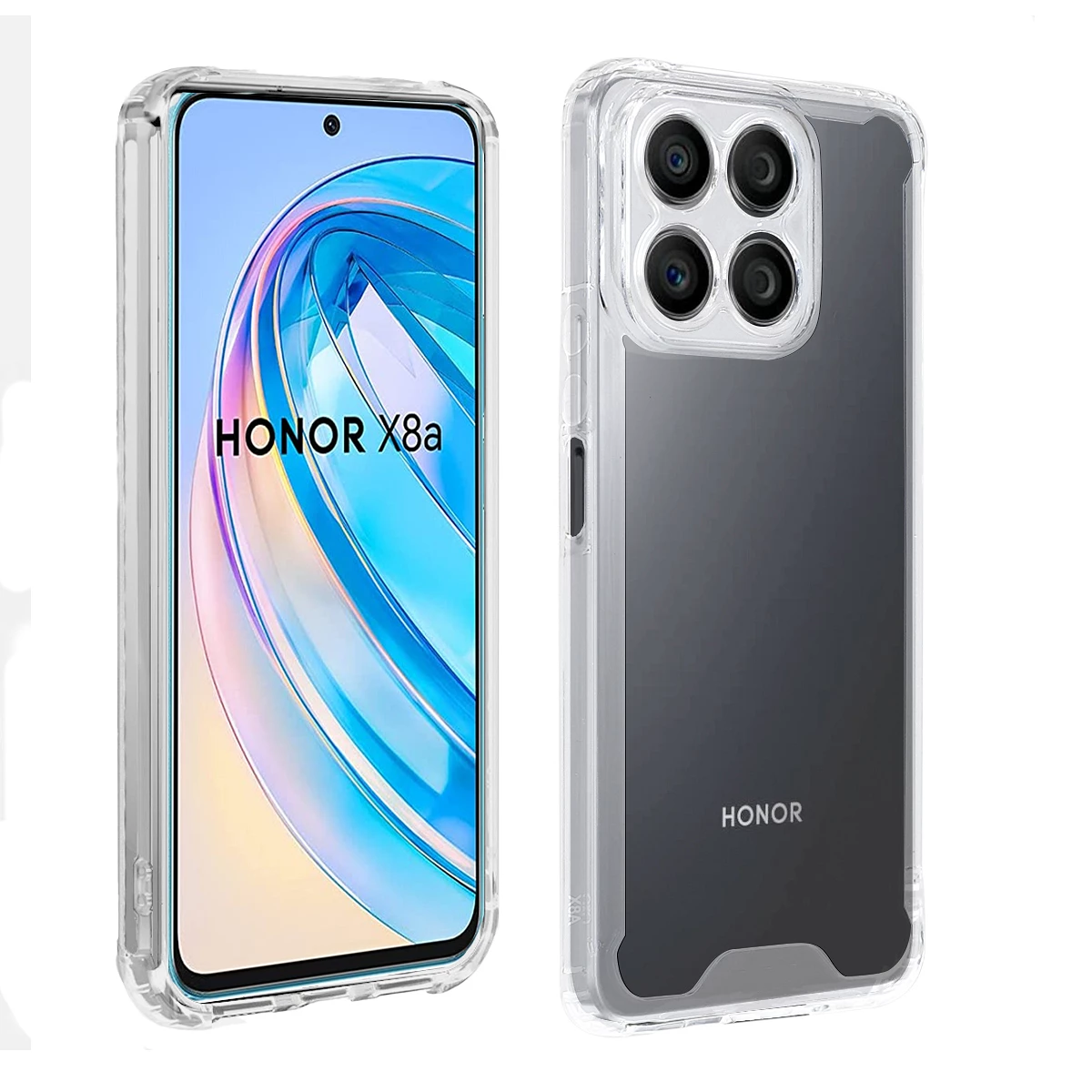 Funda compatible con Honor X8 con purpurina verde transparente, funda para  teléfono Honor X8, funda de silicona transparente de TPU suave, para