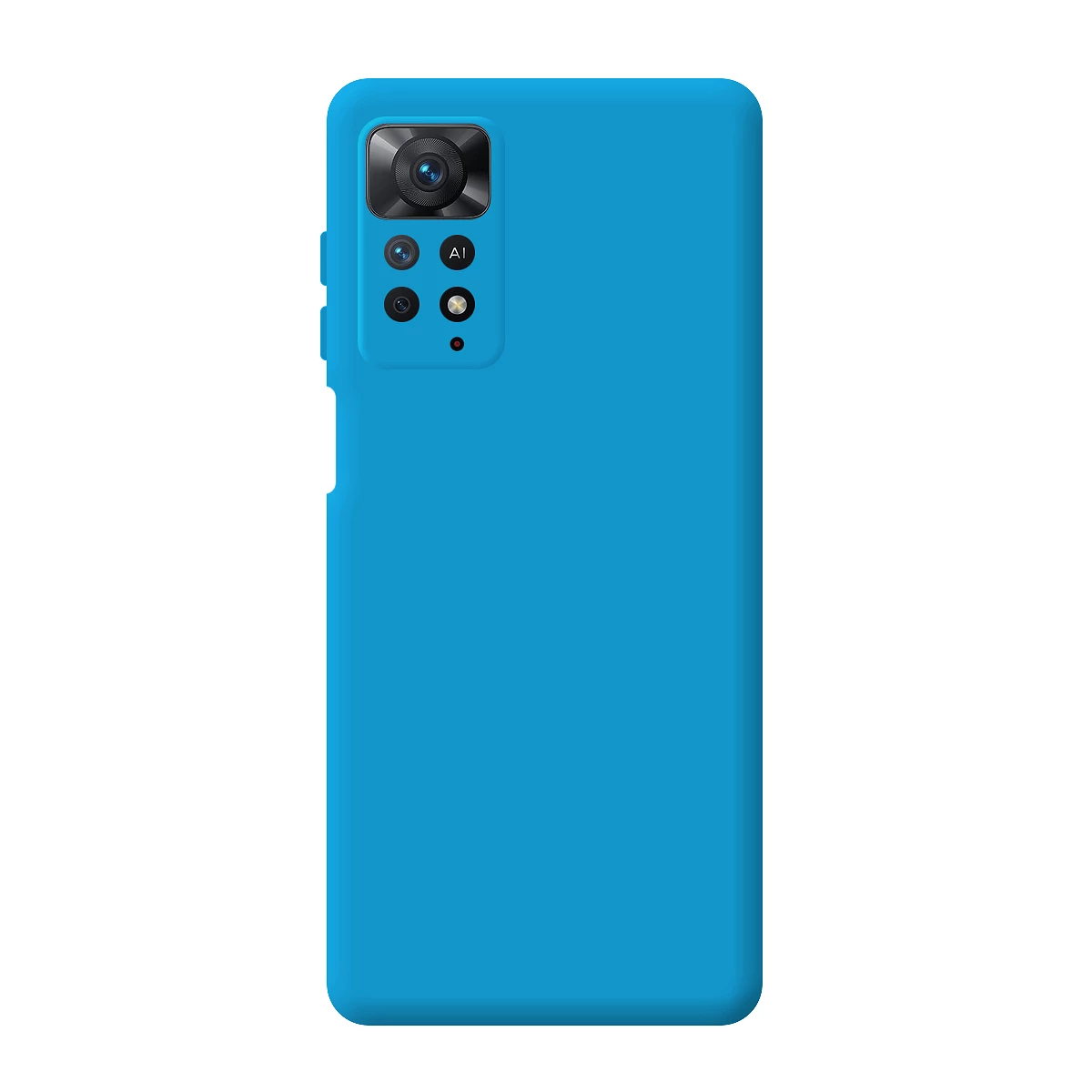 Funda Gel Tacto Silicona Azul Turquesa TCL 40SE