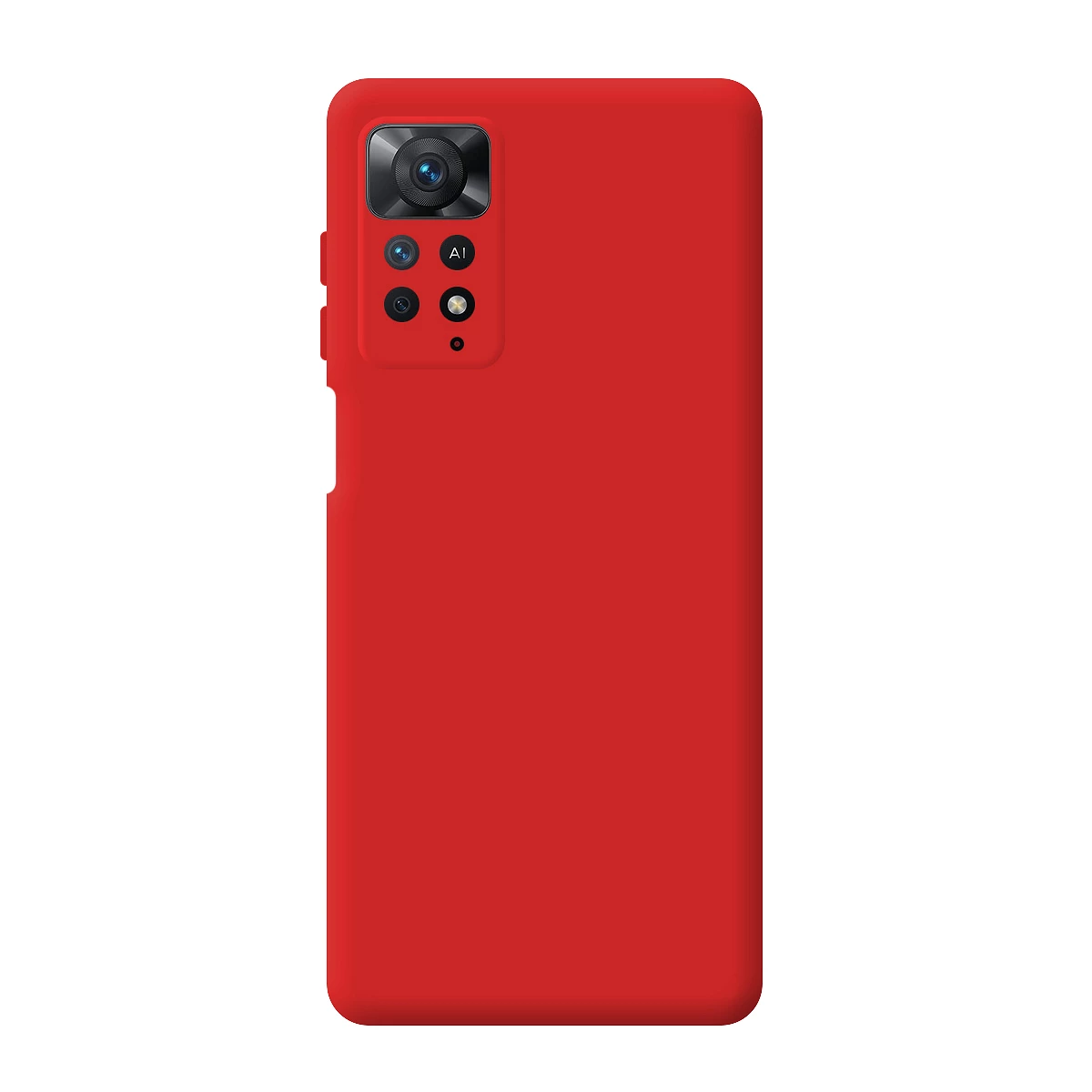 Funda Silicona Líquida Ultra Suave Realme 10 4g Color Roja con