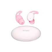 Fone de ouvido Bluetooth WIWU Zero Beans T15 rosa