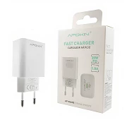 Fast charger PD input 25w 3.0A without cable APOKIN White