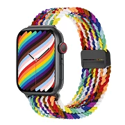 WIWU Faixa de nylon para Apple Watch 42/44/45/46 mm Arco-íris