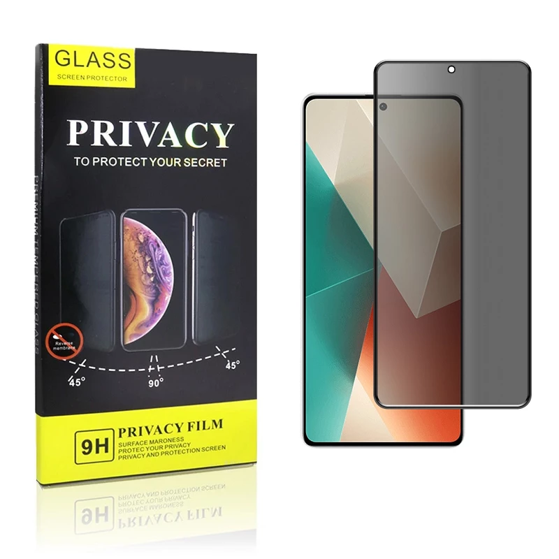  SharkProten Funda protectora de pantalla para teléfono Xiaomi  Redmi Note 13 Pro 5G, silicona a prueba de golpes, vidrio esmerilado,  antiabrasión, vidrio templado, protector delgado, funda de parachoques  esmerilada, gris grafito 