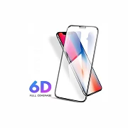 Cristal temperado curva 6D iPhone XS Max Protetor de tela preta
