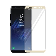Cristal temperado Samsung Galaxy S8 Protetor de tela dourada