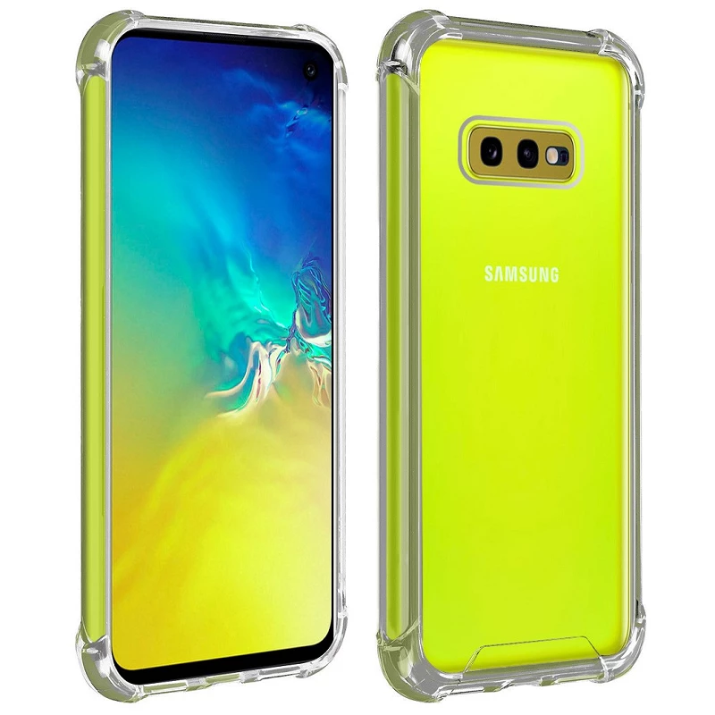 Samsung Galaxy S10E Defender, funda híbrida protectora a prueba de golpes,  diseño de doble capa, cubierta dura para Samsung Galaxy S10E (púrpura-verde