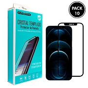 (Pack-10) Full Glue 9H iPhone 12 Pro Max 6.7" Black Curve Screen Protector