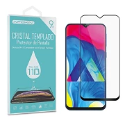 Cristal temperado Full Glue 11D Premium Samsung Galaxy A10 / M10 / M20 protetor de tela preta curva