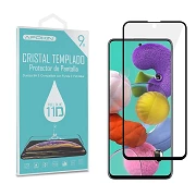 Temperat Kristall Full Glue 11D Premium Samsung Galaxy A51/A51 5G Schwarz Curve Screen Protector