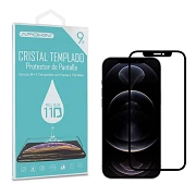 Full Glue Tempered Crystal 11D Premium iPhone 12 / 12 Pro 6.1" Protetor de tela de curva preta