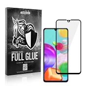 Full Glue 5D cristal temperado Samsung Galaxy A41 protetor de tela de curva preta