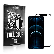 Cristal templado Full Glue 5D IPhone 12 Pro Max 6.7" Protector de Pantalla Curvo Negro