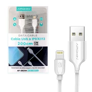 (Pack 12) Data Cable and Quick Charge 12w APOKIN USB 2.4 to Lightning 2m