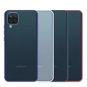 Gel Samsung Galaxy A12 Smoked case with color edge